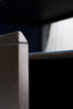Mobile consolle con 2 cassetti porta cassaforte e mini frigo-bar realizzato in legno massello wengé - ZeroInox