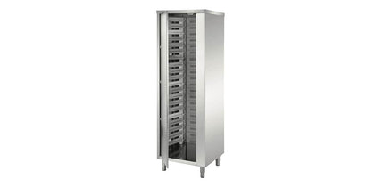 Armadio con 1 anta a battente porta n. 20 teglie - ZeroInox