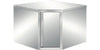Pensile ad angolo con porta a battente - ZeroInox